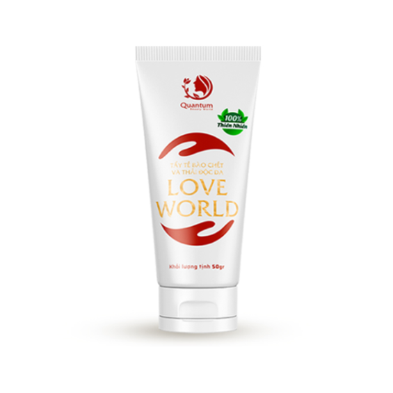 Tẩy Tế Bào Chết LoveWorld 100% Từ Thiên Nhiên Giúp Mô Kết Tái Tạo Nhanh Chóng, Kích Thích Sản Sinh Collagen Tái Tạo Da, Đẩy Lùi Mụn Chai 50Gram