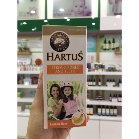 Hartus Strong Bones And Teeth- Bổ Sung Canxi Cho Xương Và Răng Chắc Khỏe Lọ 150ml