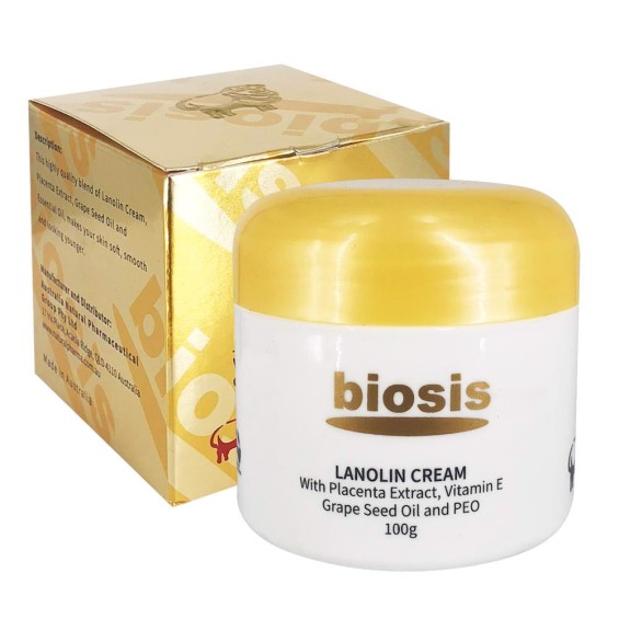 Kem Dưỡng Da Nhau Thai Cừu Biosis Lanolin Cream 100gr