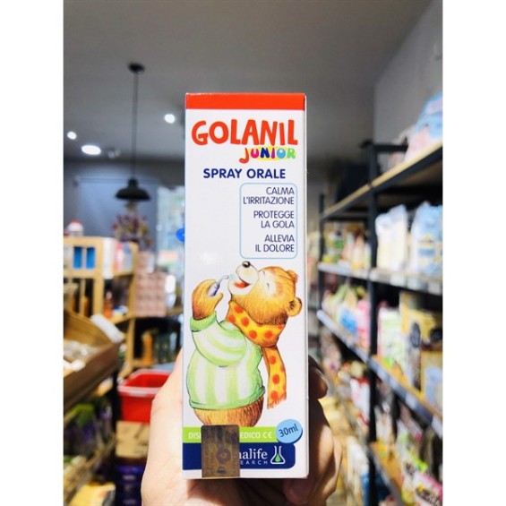 Xịt Họng Từ Thảo Dược Xịt Họng Golanil Junior Chai 30ml