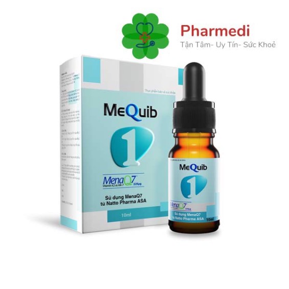 Mequib 1 Bổ Sung Vitamin D3và Vitamin K2 Cho Trẻ Hấp Thu Calci 10ml