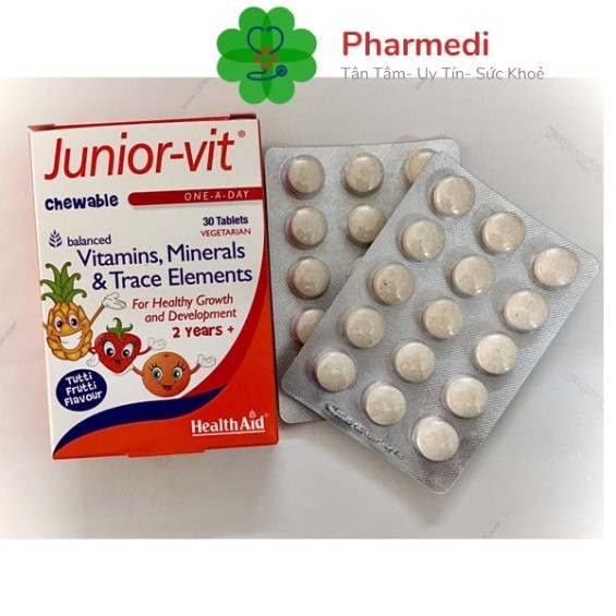 Viên nhai Junior-vit Cung cấp vitamin & khoáng chất cần thiết cho trẻ