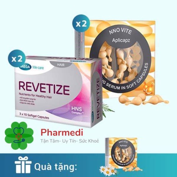 Viên Uống Ngăn Rụng Tóc, Viên Uống Đẹp Da, Revetize Mega We Care