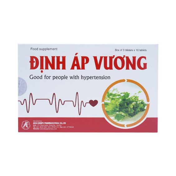 Viên Uống Cho Người Tăng Huyết Áp Định Áp Vương 30 Viên