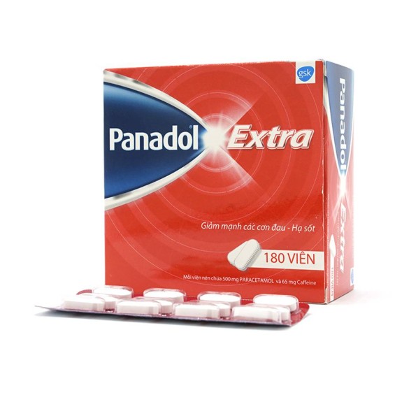 Thuốc Panadol Extra Đỏ 500Mg Gsk Hỗ Trợ Giảm Đau, Hạ Sốt (Hộp 15 Vỉ X 12 Viên)