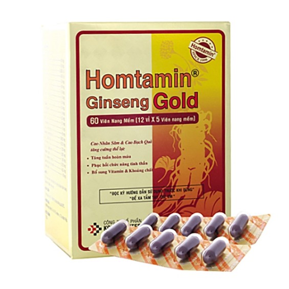 Thuốc Homtamin Ginseng Gold Korea United Pharm, Bổ Sung Vitamin sâm