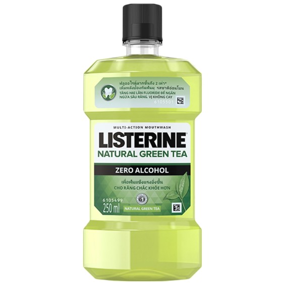 Nước Súc Miệng Trà Xanh Listerine Natural Green Tea 250Ml