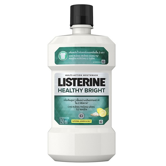 Nước Súc Miệng Listerine Healthy Bright 250Ml