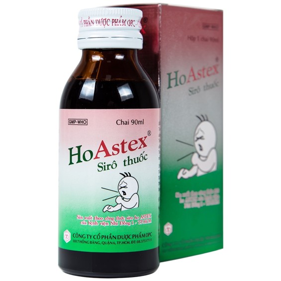 Siro Ho Astex 90Ml Opc Giảm Ho Viêm Họng, Viêm Phế Quản (Chai)