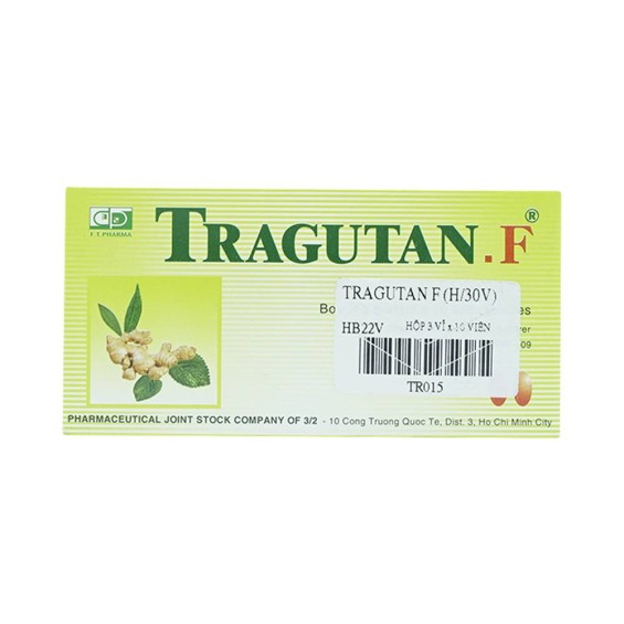 Thuốc Ho Tragutan F F.t Trị Ho, Đau Họng Do Dị Ứng (3 Vỉ X 10 Viên)