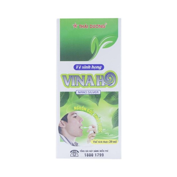 Vệ Sinh Họng, xịt họng Vinaho Thái Dương 20Ml