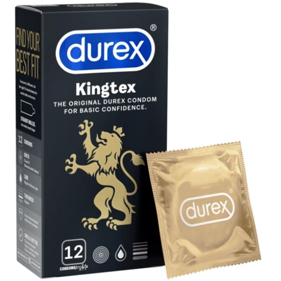 Bao Cao Su Durex Kingtex Hộp 12 Cái