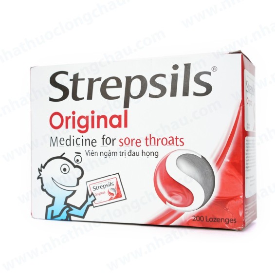 Kẹo Ngậm Strepsils Original Hộp 200 Viên