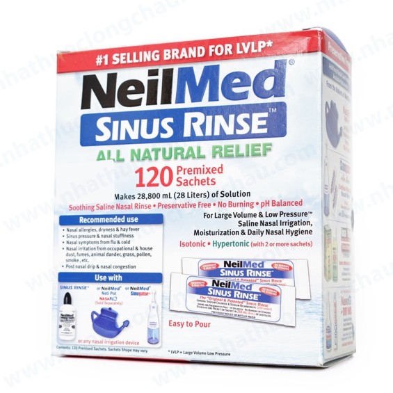 Hỗn Hợp Neilmed Sinus Rinse Vệ Sinh Mũi 120 Gói