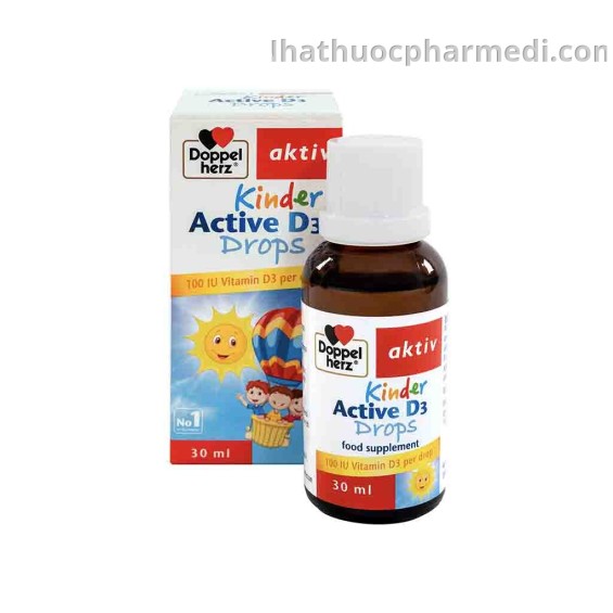 Bổ Sung Vitamin D3 giúp bé tăng chiều cao Kinder Active D3 Drops