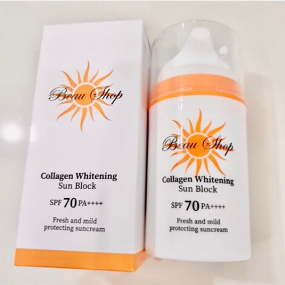 Kem Chống Nắng Collagen Whitening Sun Block SPF70 PA++++ (80g/Hộp)