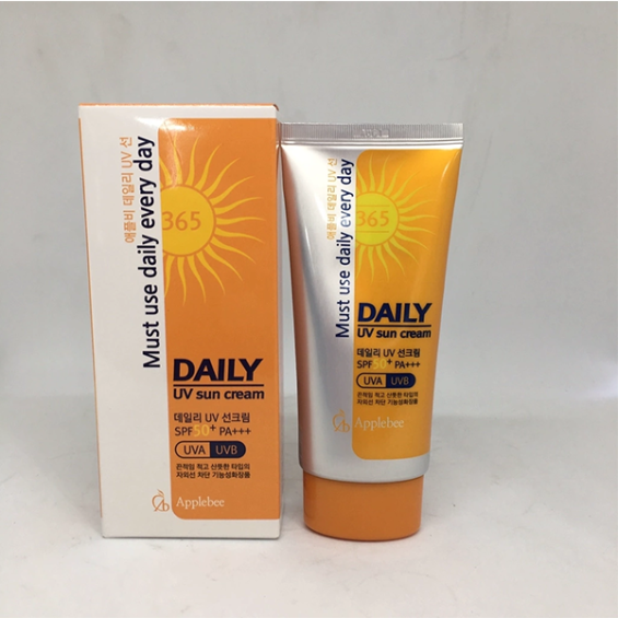 Kem Chống Nắng Applebee Daily UV Sun Cream SPF50+ PA+++ (75g/Hộp) - Hàn Quốc