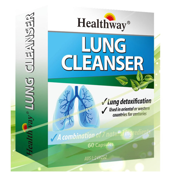 Thanh Lọc Thải Độc Phổi, Chống Nhiễm Độc Phổi, Lung Cleanser (60V/Hộp) - Úc