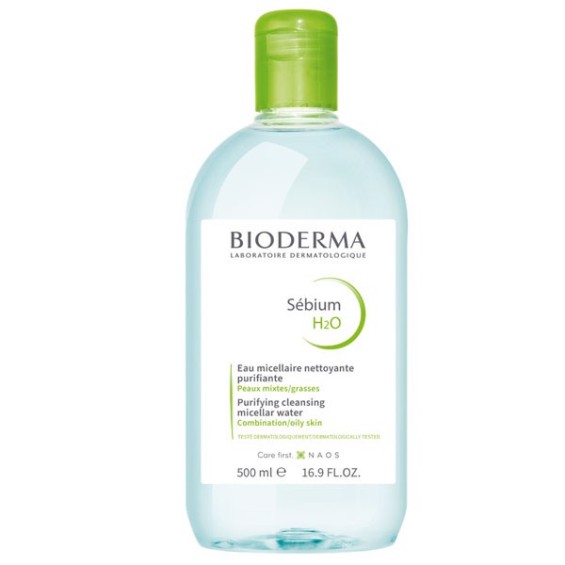 Nước Tẩy Trang Bioderma Dành Cho Da Dầu Và Hỗn Hợp Sébium H2O 500ml