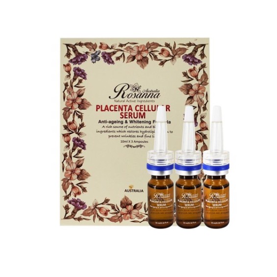 Serum Dưỡng Da Nhã Nám Nhau Thai Cừu Rosanna Placenta Cellular Serum (8 ml/ống, hộp/3 ống)