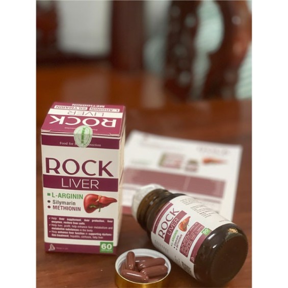 Viên Uống Bổ Gan, Tăng Cường Chức Năng Gan Rock Liver Hộp 60 Viên