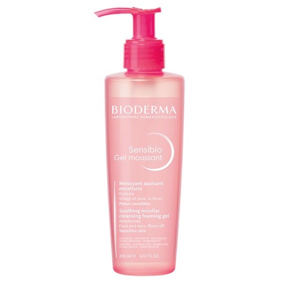 Gel Rửa Mặt Bioderma Tạo Bọt Cho Da Nhạy Cảm Sensibio Gel Moussant 200ml