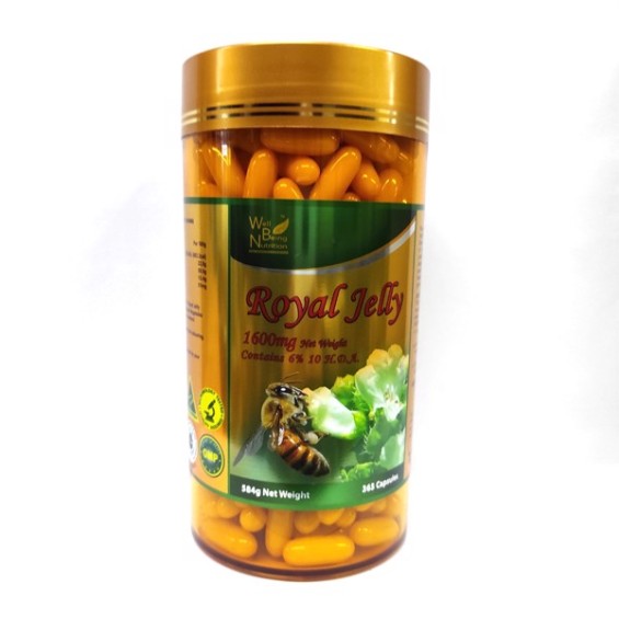 Sữa Ong Chúa Well Being Nutrition Royal Jelly 1600mg 365 viên