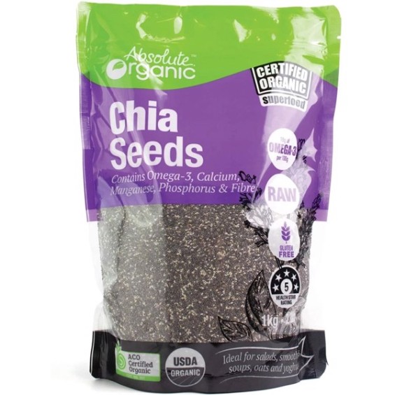 Hạt Chia Đen - Chia Seeds Nhập Khẩu Úc Gói 1KG