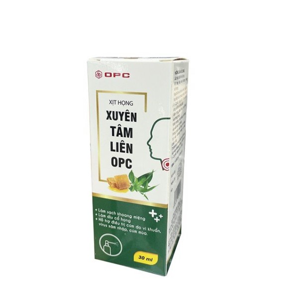 Xịt họng Xuyên Tâm Liên OPC (30ml)