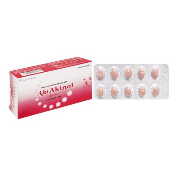 Thuốc Điều Trị Mụn Trứng Cá Aju Akinol 10mg Hộp 30 Viên