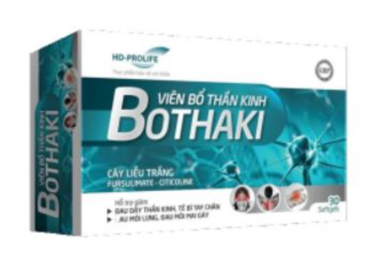 Viên Bổ Thần Kinh Bothaki - Hỗ Trợ Điều Trị Suy Nhược Thần Kinh Hiệu Quả Hộp 30 Viên