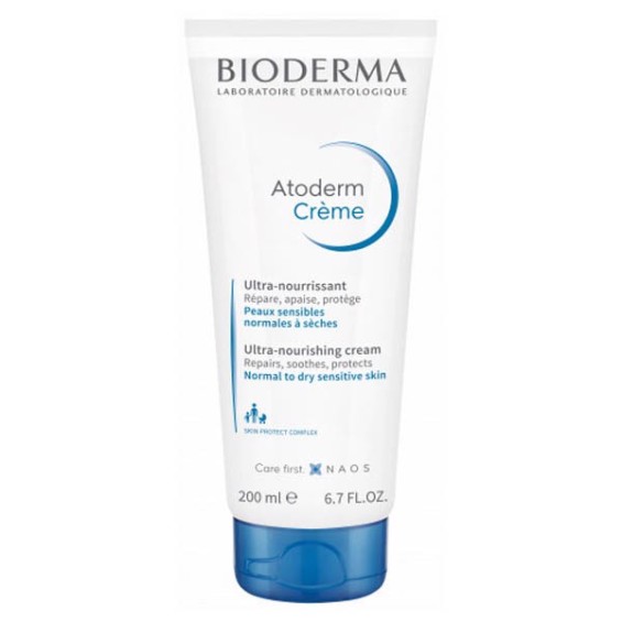 Kem Dưỡng Ẩm Bioderma Cho Da Khô Nhạy Cảm Atoderm Crème 200ml