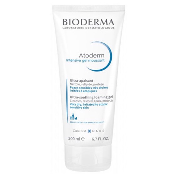 Gel Làm Sạch Bioderma Cho Da Rất Khô & Viêm Da Cơ Địa Atoderm Intensive Gel Moussant 200ml