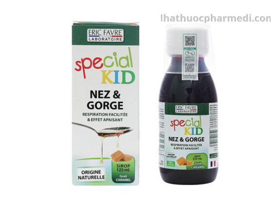 Siro Special Kid Nez & Gorge Giảm Ho và Thông Thoáng Đường Hô Hấp Chai 125ml- Xuất Xứ Pháp