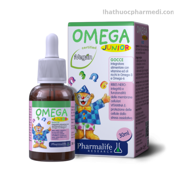 FitoBimbi Omega Junior Bổ Sung DHA và Omega Phát Triển Trí Não,Tăng Cường Miễn Dịch,Tốt Cho Mắt lọ 30ml