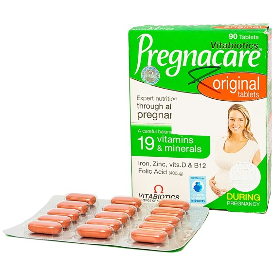 Vitamin Tổng Hợp Cho Bà Bầu Vitabiotics Pregnacare Original 90 Viên