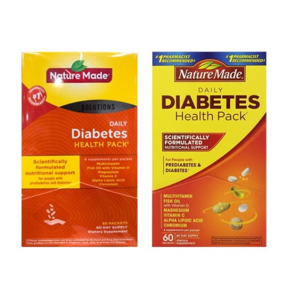 Điều Hòa Tiểu Đường Nature Made Diabetes Health Pack 60 Viên