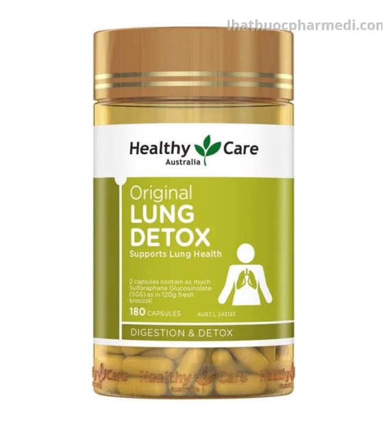 Viên Hỗ Trợ Thải Độc Phổi Healthy Care Lung Detox Original Hộp 180v