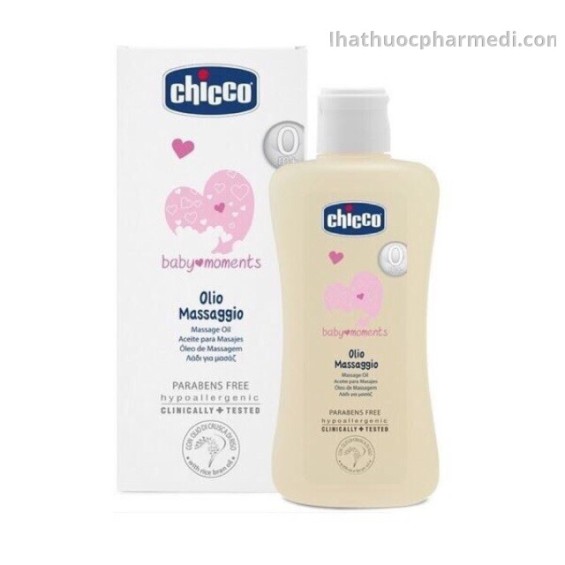 Dầu Massage Chiết Xuất Cám Gạo 0M+ Chicco (200ml)