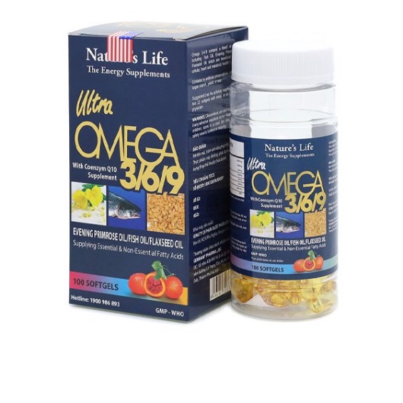 Viên Dầu Cá Nature's Life Ultra Omega 369 100 viên