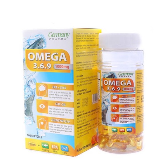 Viên Dầu Cá Germany Pharma Omega 3.6.9 1000mg 100 Viên