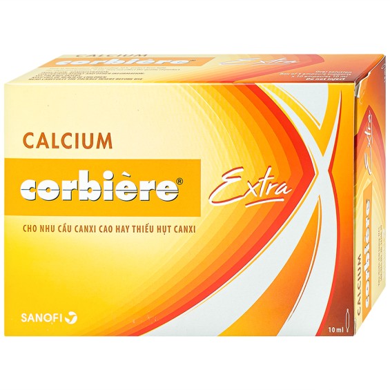 Dung Dịch Uống Calcium Corbiere Extra 10Ml Sanofi Bổ Sung Canxi (Hộp 3 Vỉ X 30 Ống)