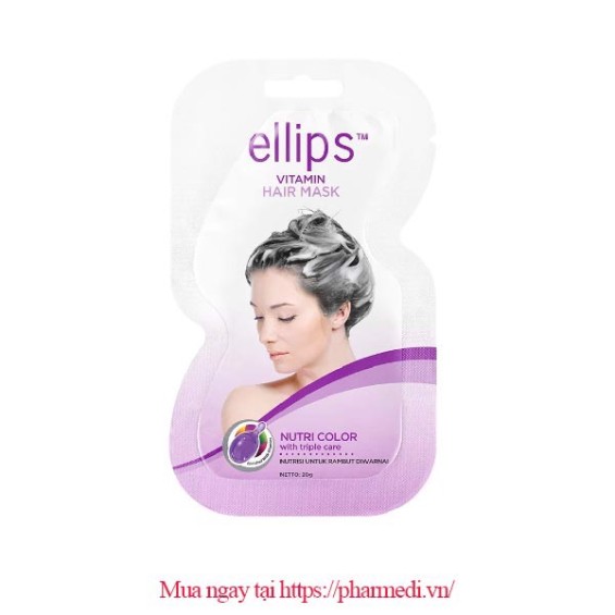 Kem Ủ Tóc Giữ Màu Cho Tóc Nhuộm Ellips Hair Mask Nutri Color