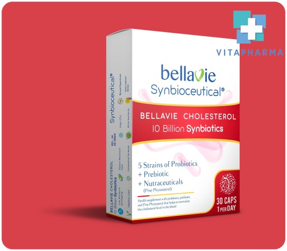 Viên Uống Bổ Sung Lợi Khuẩn, Cân Bằng Cholesterol BellaVie CHOLESTEROL –  (Hộp 30 viên)