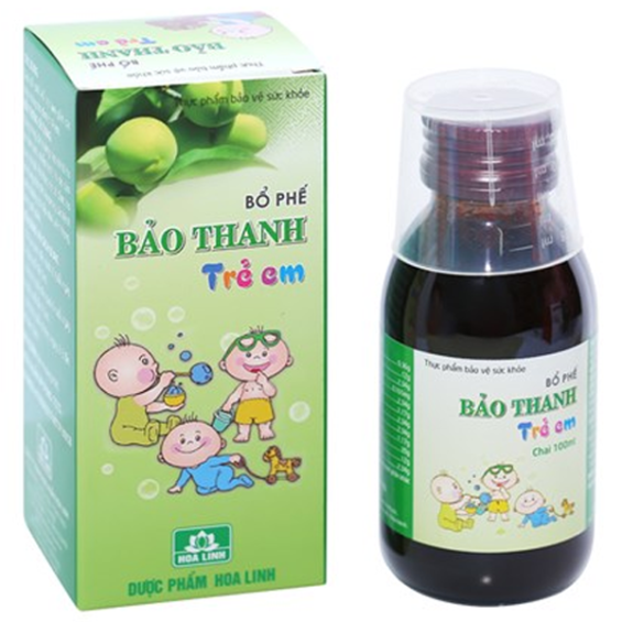 Siro Ho Bổ Phế Bảo Thanh Trẻ Em Hoa Linh 100ML