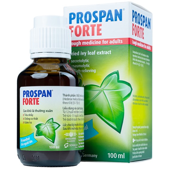 Siro Ho Prospan Forte Trị Viêm Phế Quản Cho Người Lớn (Chai 100Ml)