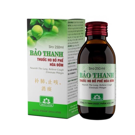 Siro Khỏi Ho Tiêu Đờm Bổ Phế Bảo Thanh - 250ML