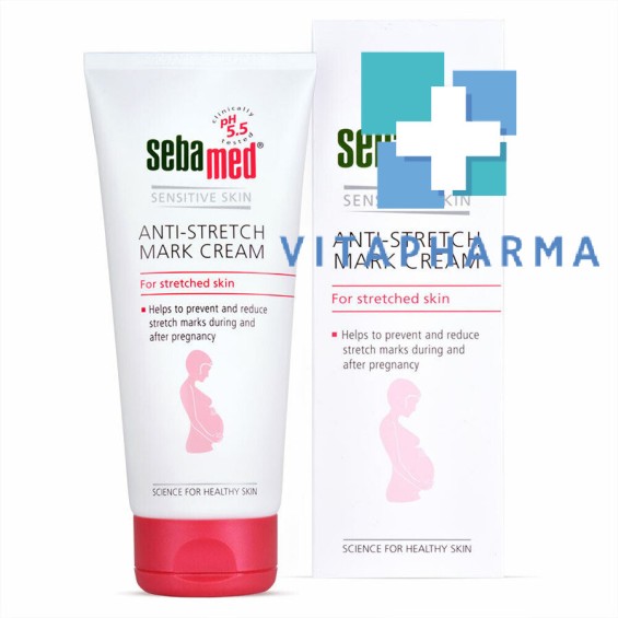 Kem Ngăn Ngừa Rạn Da Bà Bầu Sebamed pH5.5 (200ml)