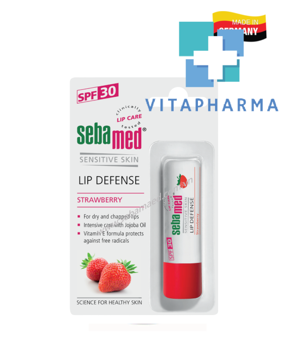 Son Dưỡng Môi Có Màu Sebamed SPF30 Hương Dâu