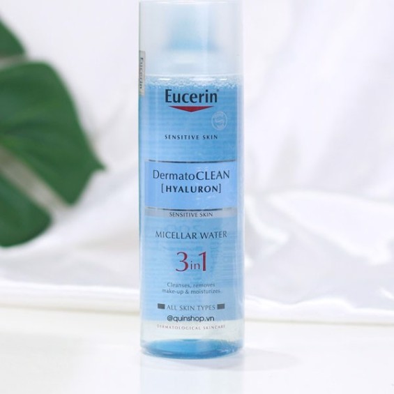 Nước Tẩy Trang Cho Da Nhạy Cảm Eucerin DermatoCLEAN Hyaluron Micellar Water 3in1 Chai 400ml